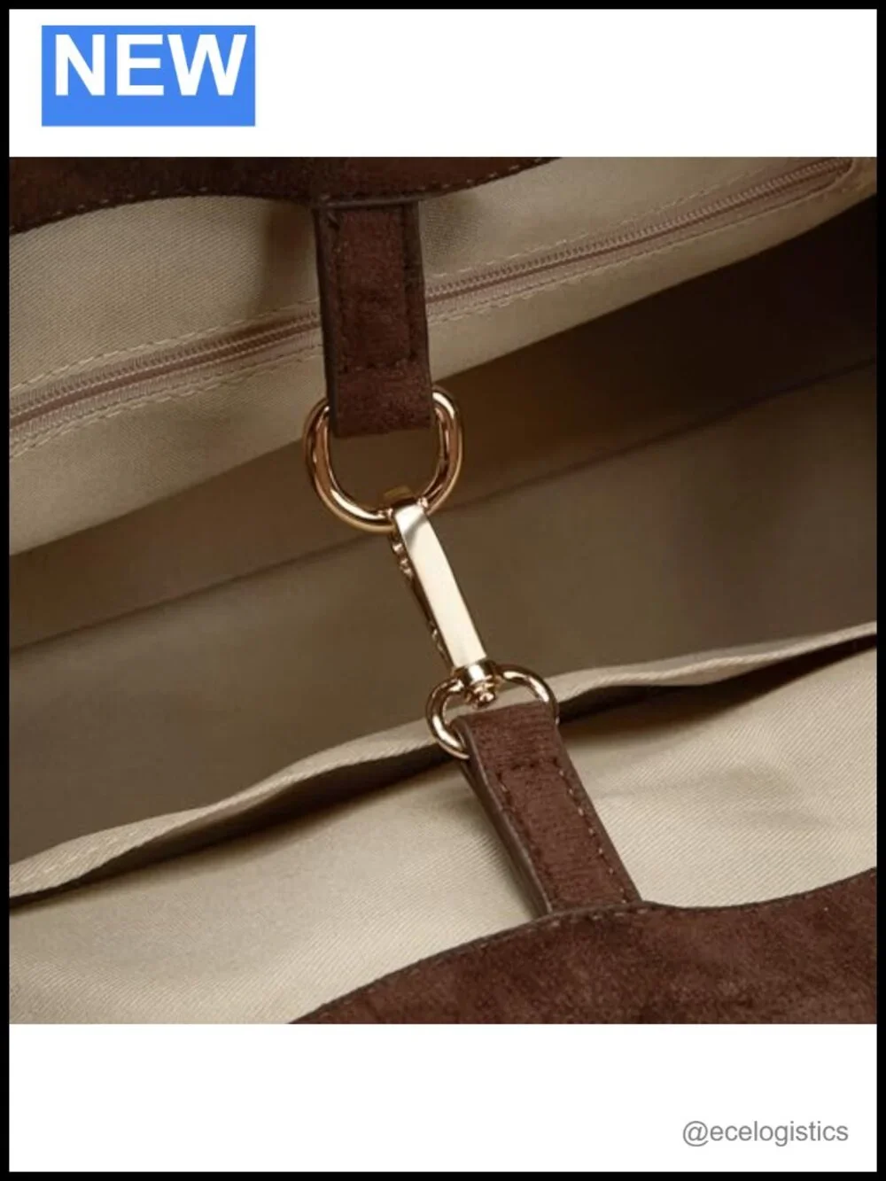 Suede Large Tote Bag Women Leather Crossbody Handbag Work Purse Retro